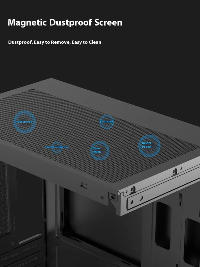Mini ITX PC Case 240mm Water Cooling MicroATX Chassis - Tophatter Daily Deals