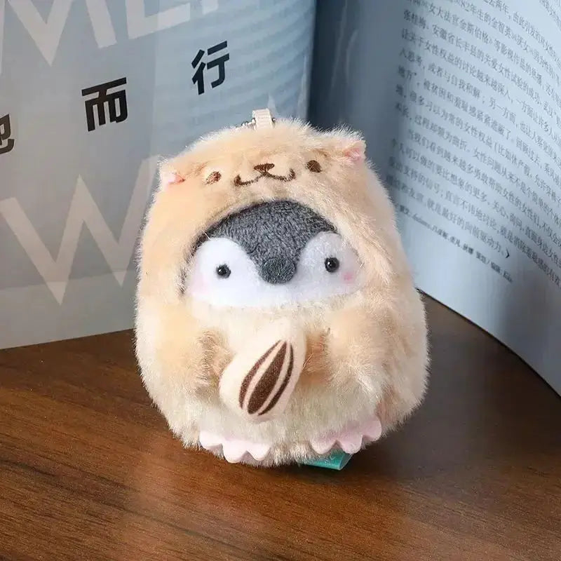 Penguin Ebi Fried Shrimp Prawn Plush Keychain 10cm Squirrel Food - Tophatter Daily Deals