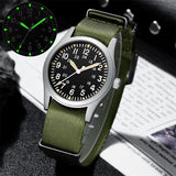 Military Quartz Field Watch 37mm Sapphire Fall 2025 - Tophatter Daily Deals