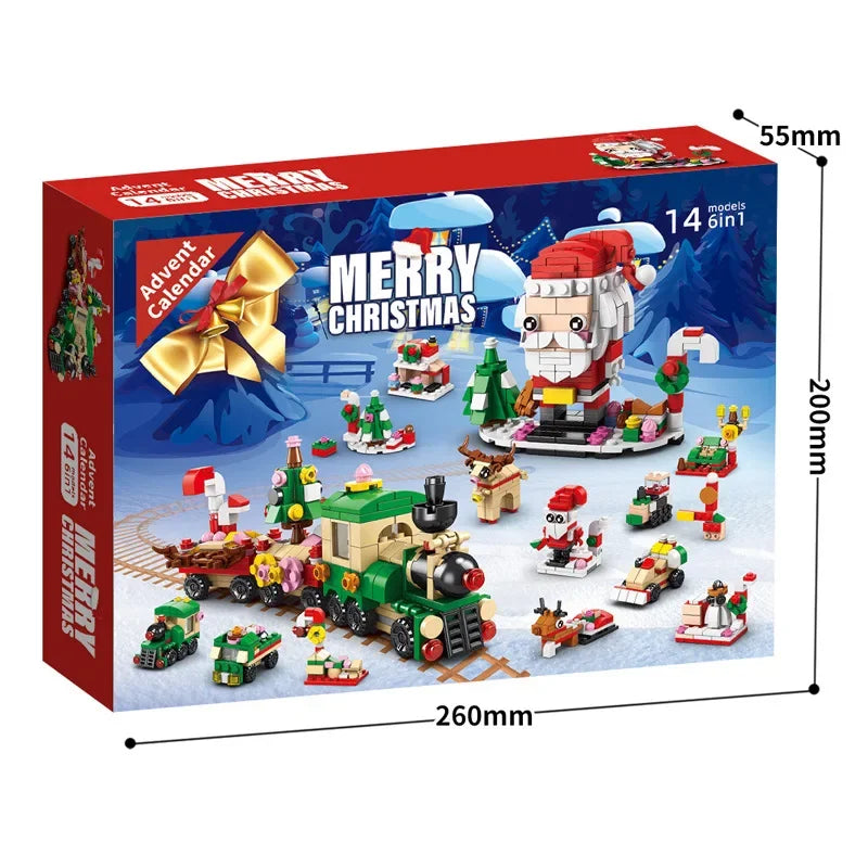 Christmas Building Blocks Advent Calendar DIY Kit Kids 8972-1 - Tophatter Daily Deals