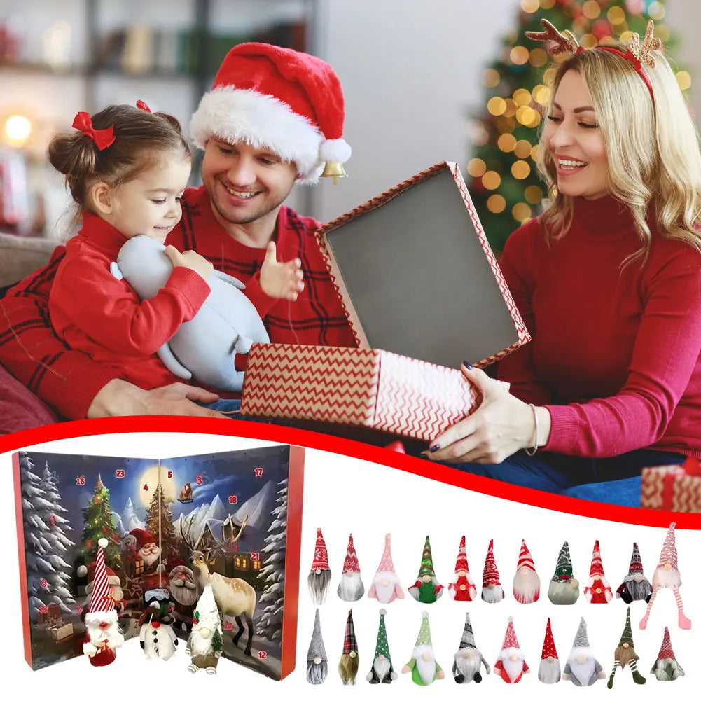 Christmas Gnome Advent Calendar 24 Plush Gnome Dolls 2025 - Tophatter Daily Deals