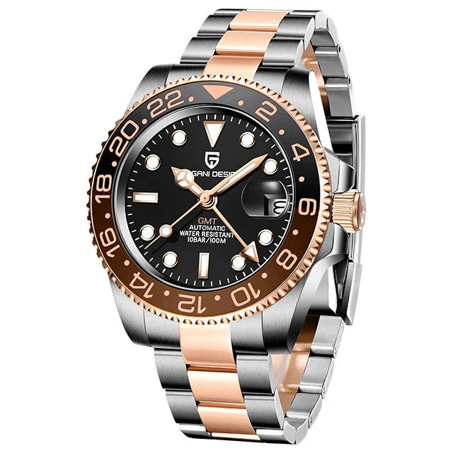 Men's Automatic Mechanical Sapphire Watch (Rose Gold) Apparel & Accessories > Jewelry > Watches - Tophatter Daily Deals