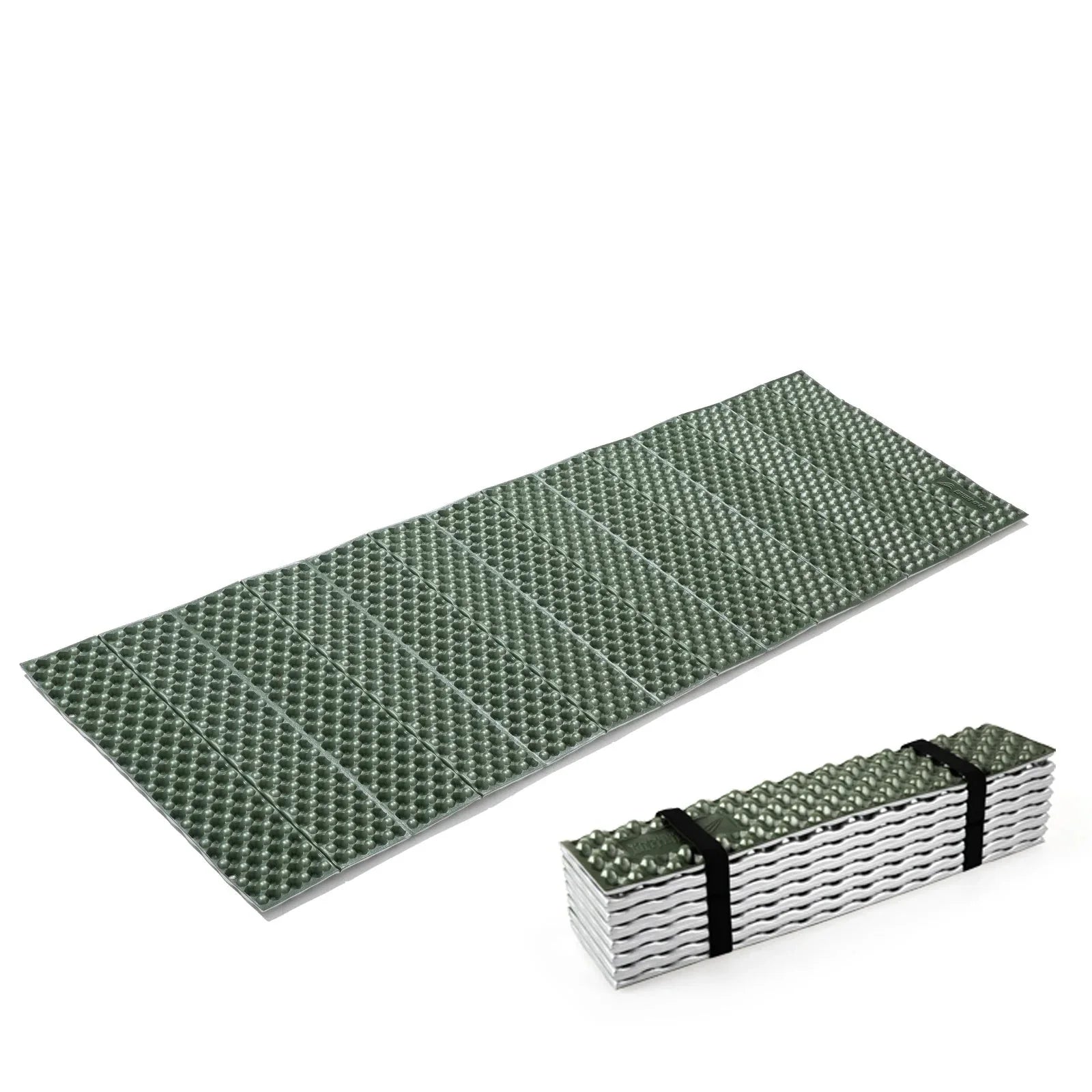 Ultralight Folding Camping Mat Moistureproof Pad Green Camping & Hiking - Tophatter Daily Deals