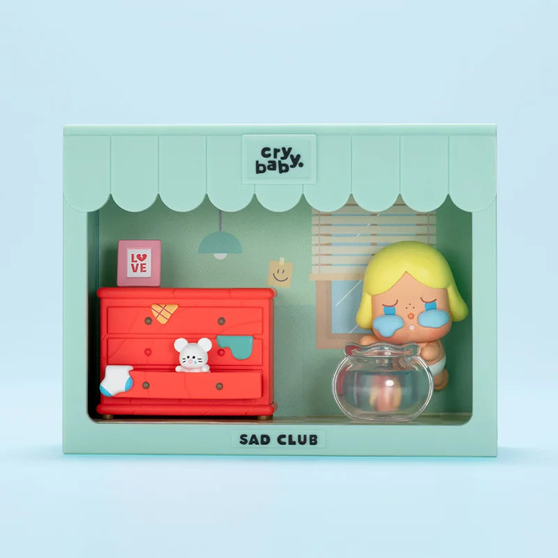Genuine Pop Mart Crybaby Sad Club Series Figurine Scene Sets by Molly Flowers - Tophatter Daily Deals