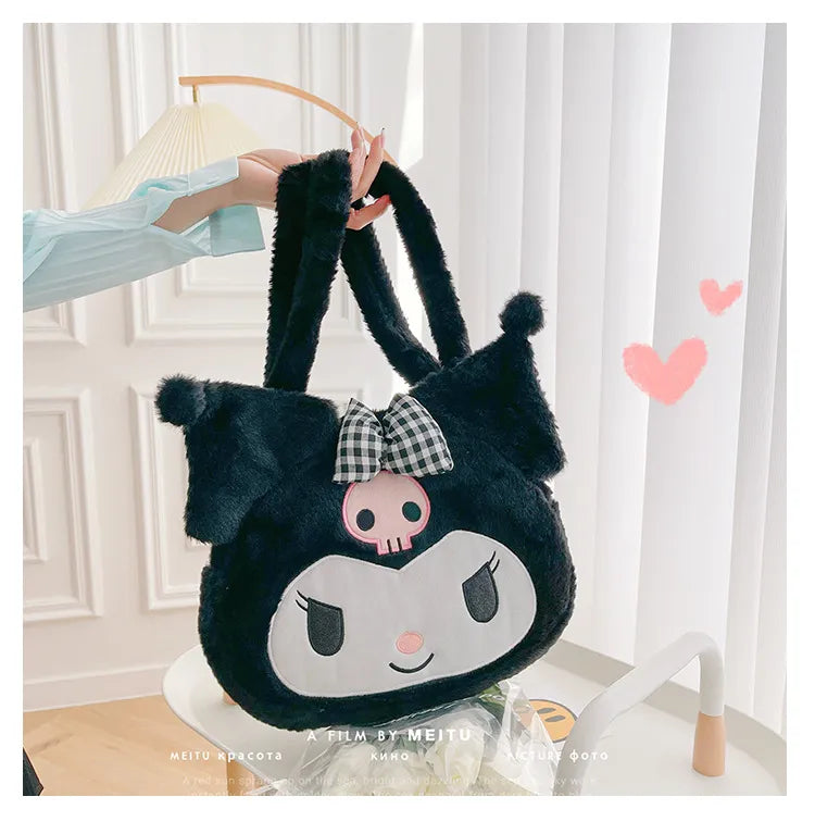 Sanrio Plush Cinnamoroll My Melody Kuromi Tote Shoulder Bag Anime - Tophatter Daily Deals