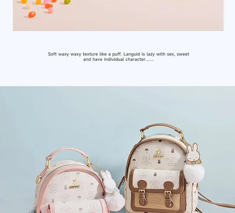 Miffy PU Leather Backpack Animals - Tophatter Daily Deals