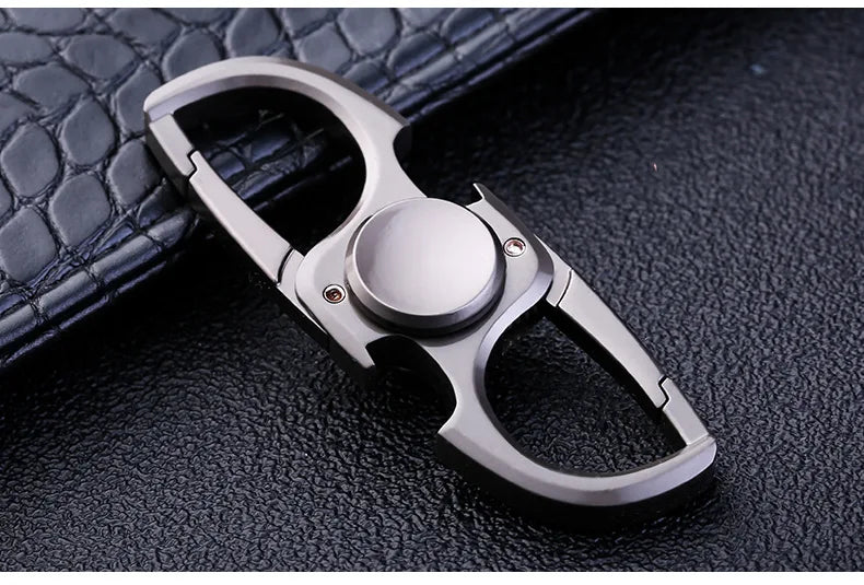Fidget Spinner Keychain Stainless Steel EDC Gift 2025 - Tophatter Daily Deals