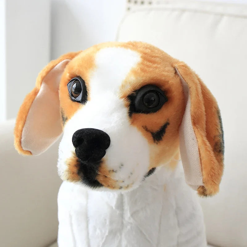 Realistic Puppy Dog Plush Animals - Tophatter Daily Deals