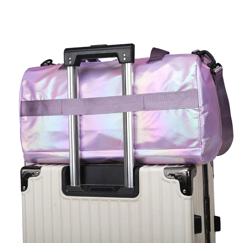 Women's Travel Duffel Bag with Shoe Compartment Luggage & Bags > Duffel Bags > Gym Duffel Bags - Tophatter Daily Deals