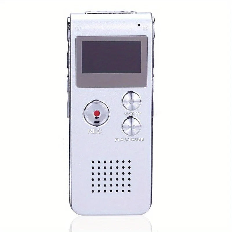Voice Recorder Voice Activated Mini Recorder for Lectures Silver - Tophatter Daily Deals