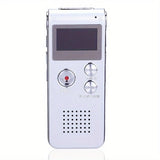 Voice Recorder Voice Activated Mini Recorder for Lectures Silver - Tophatter Daily Deals