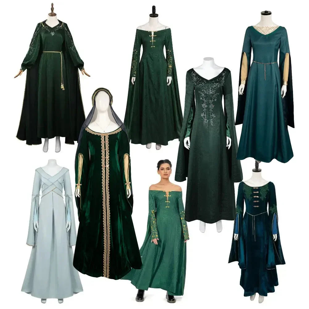 Alicent Cosplay Dress Medieval Fantasy Gown Halloween - Tophatter Daily Deals