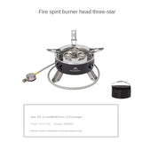 Camping Gas Stove 6800W Three-Star Black Camp Cooking - Tophatter Daily Deals