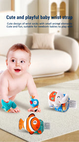 Baby Wrist Rattle Set Newborn Sensory Toys Soothing Gift - Tophatter Daily Deals