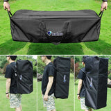 150L Foldable Travel Storage Bag Black Duffel Bags - Tophatter Daily Deals