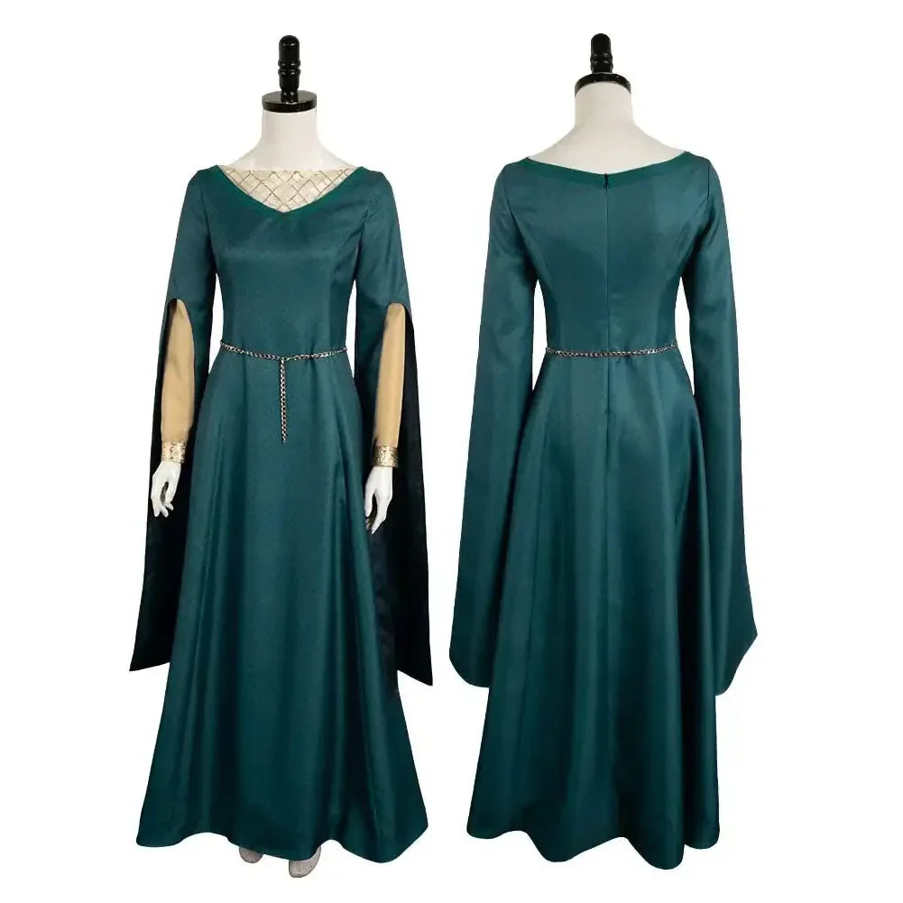 Alicent Cosplay Dress Medieval Fantasy Gown Halloween Style I - Tophatter Daily Deals