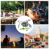 Multi-Fuel Gas Camping Stove Silver Camp Cooking - Tophatter Daily Deals