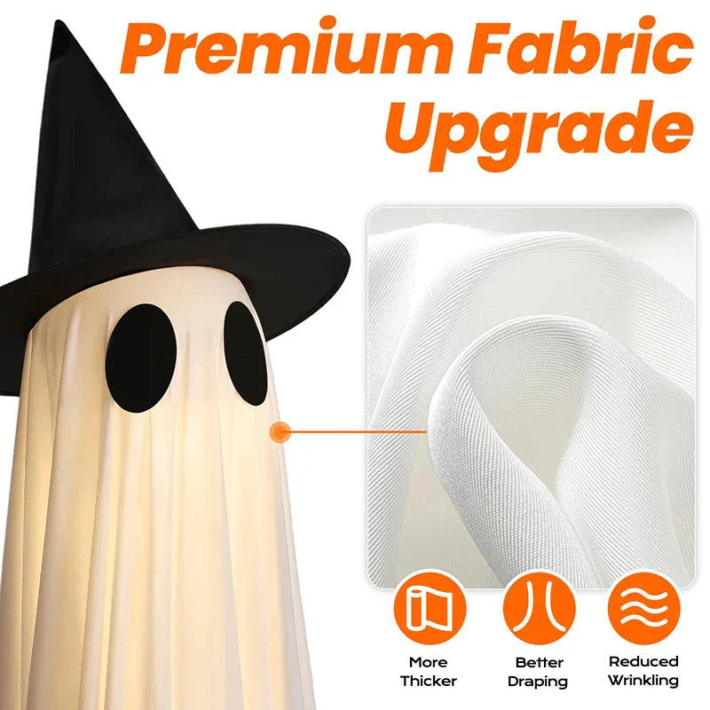 Glowing Ghost Yard Decor Halloween 2025 Outdoor Light - Tophatter Daily Deals