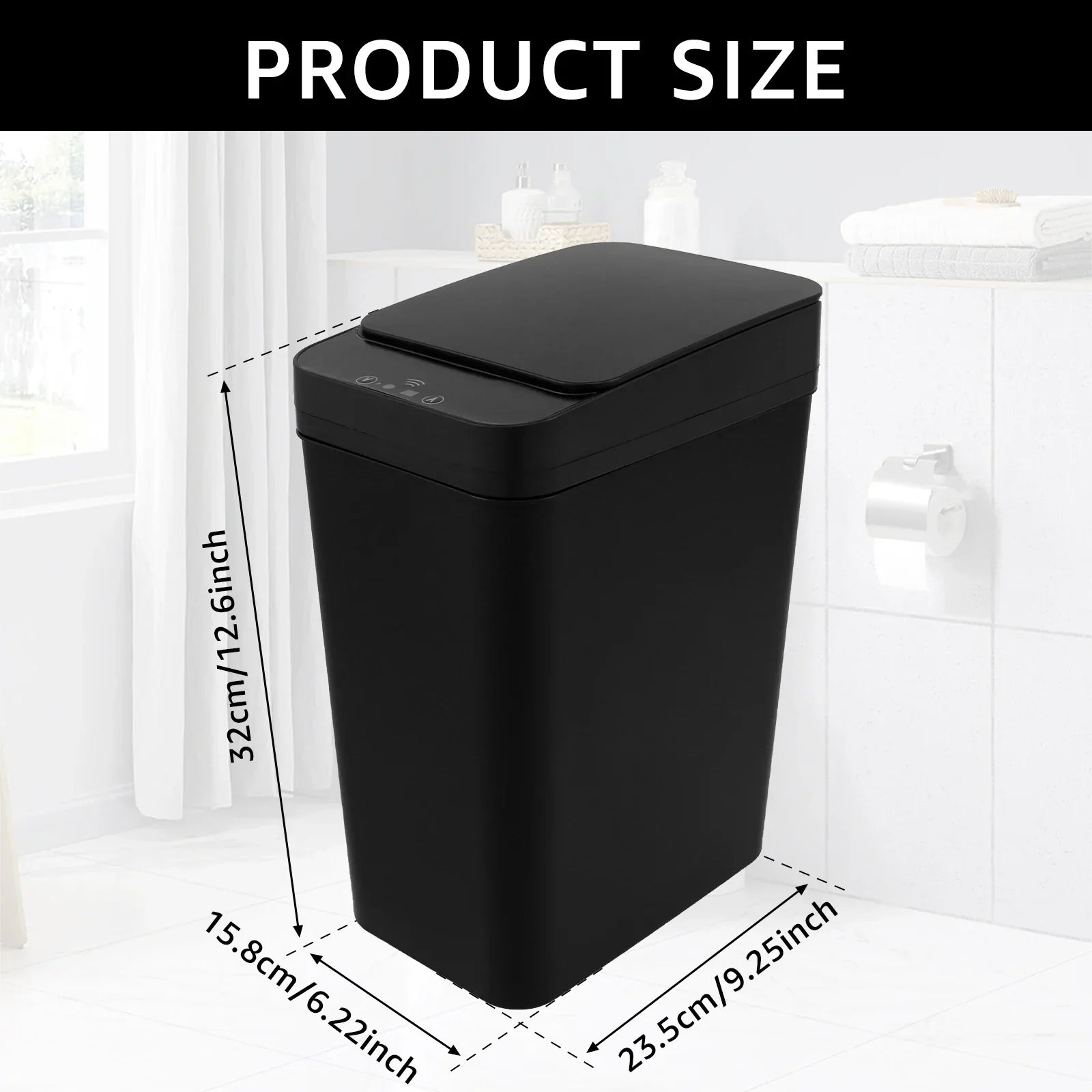 Touchless Automatic Trash Can 12L Sensor Kitchen - Tophatter Daily Deals