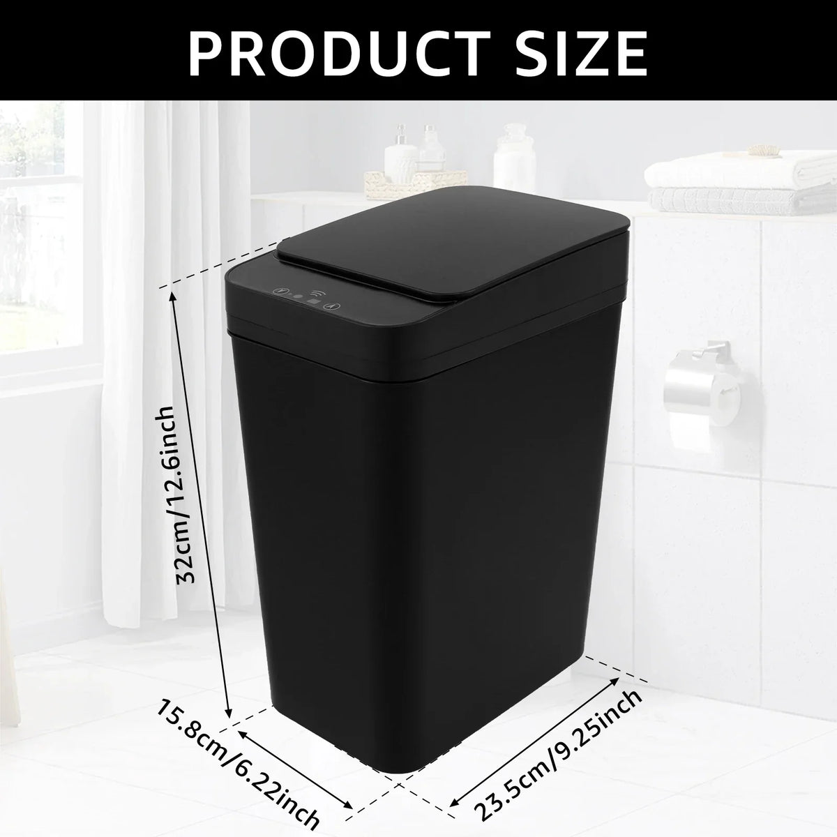 Touchless Automatic Trash Can 12L Sensor Kitchen - Tophatter Daily Deals