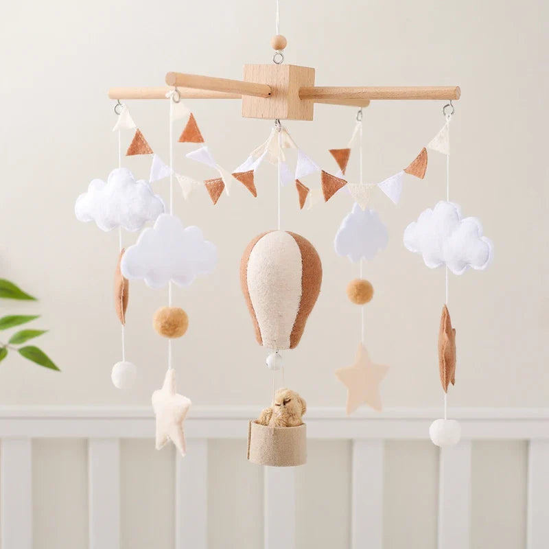 Hot Air Balloon Crib Mobile Newborn Sensory Toys Soothing - Tophatter Daily Deals