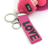 Pompom Sleeping Baby Keychain Plush Bag Charm Cute Gift - Tophatter Daily Deals