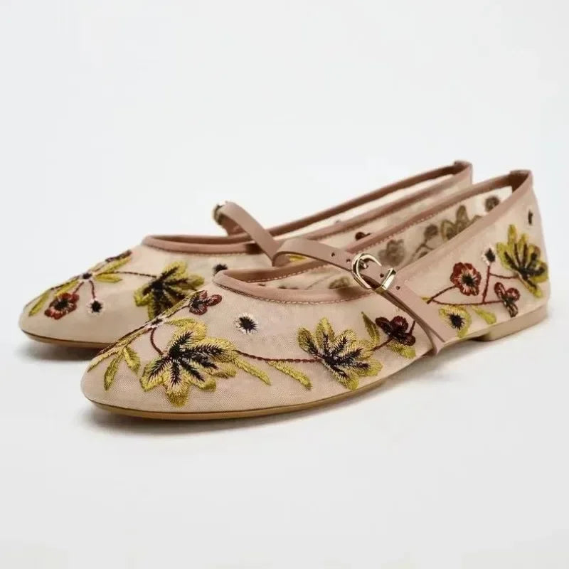 Breathable Womens Ballet Flats - Mary Jane, Mesh, Summer - Tophatter Daily Deals