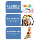 Baby Hanging Car Seat Toy With Squeaker Rattles 0 To 12M - Tophatter Daily Deals