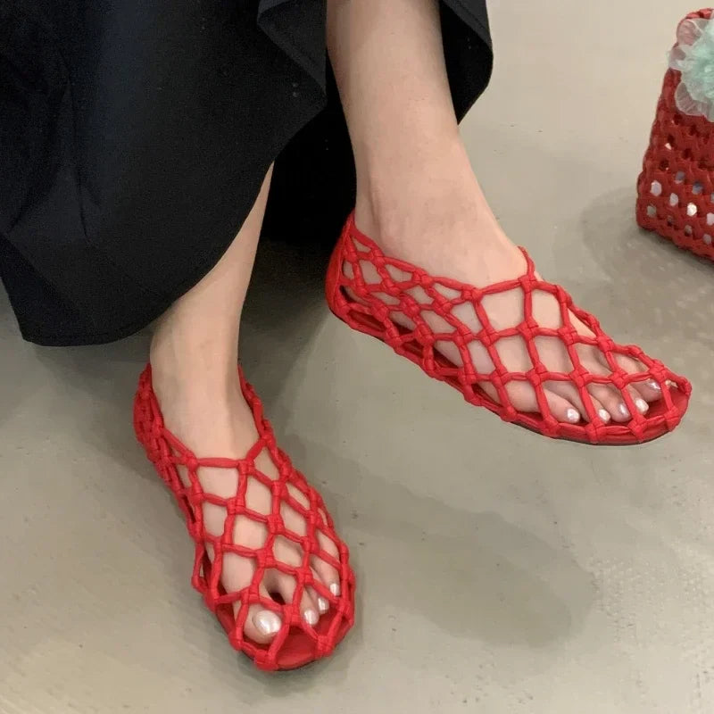 Breathable Women’s Ballet Flats - Mesh Weave, Summer - Tophatter Daily Deals