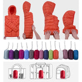 Lightweight Women’s Down Jacket - Hooded, Packable Travel - Tophatter Daily Deals