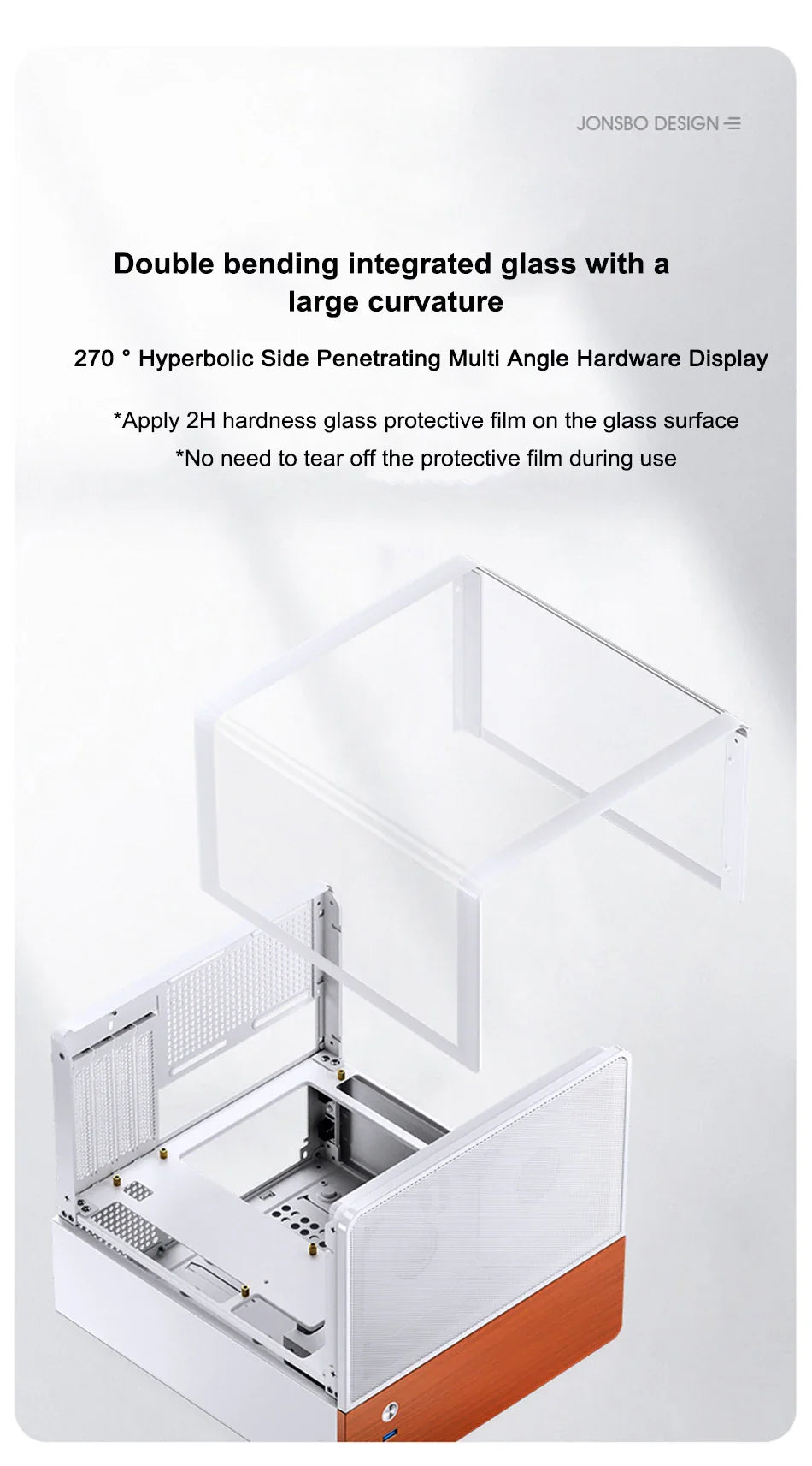 Mini ITX MicroATX PC Case Sea View Glass Compact Gaming - Tophatter Daily Deals