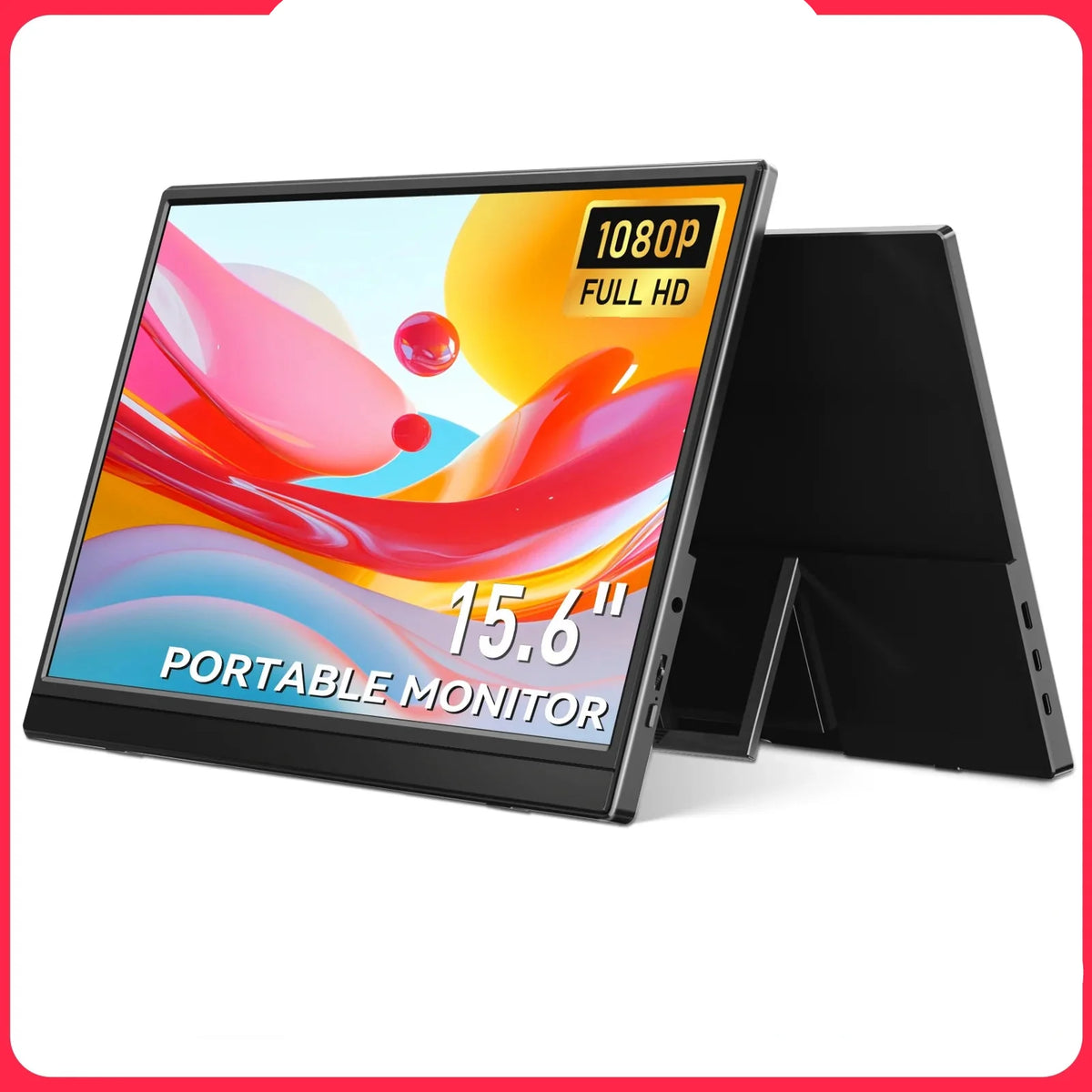 Portable 15.6 Inch 1080P Gaming Monitor 60Hz Second Screen WAB156-3 - Tophatter Daily Deals
