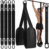 Pull-Up Assistance Bands Set 300LB Resistance Black Fitness - Tophatter Daily Deals
