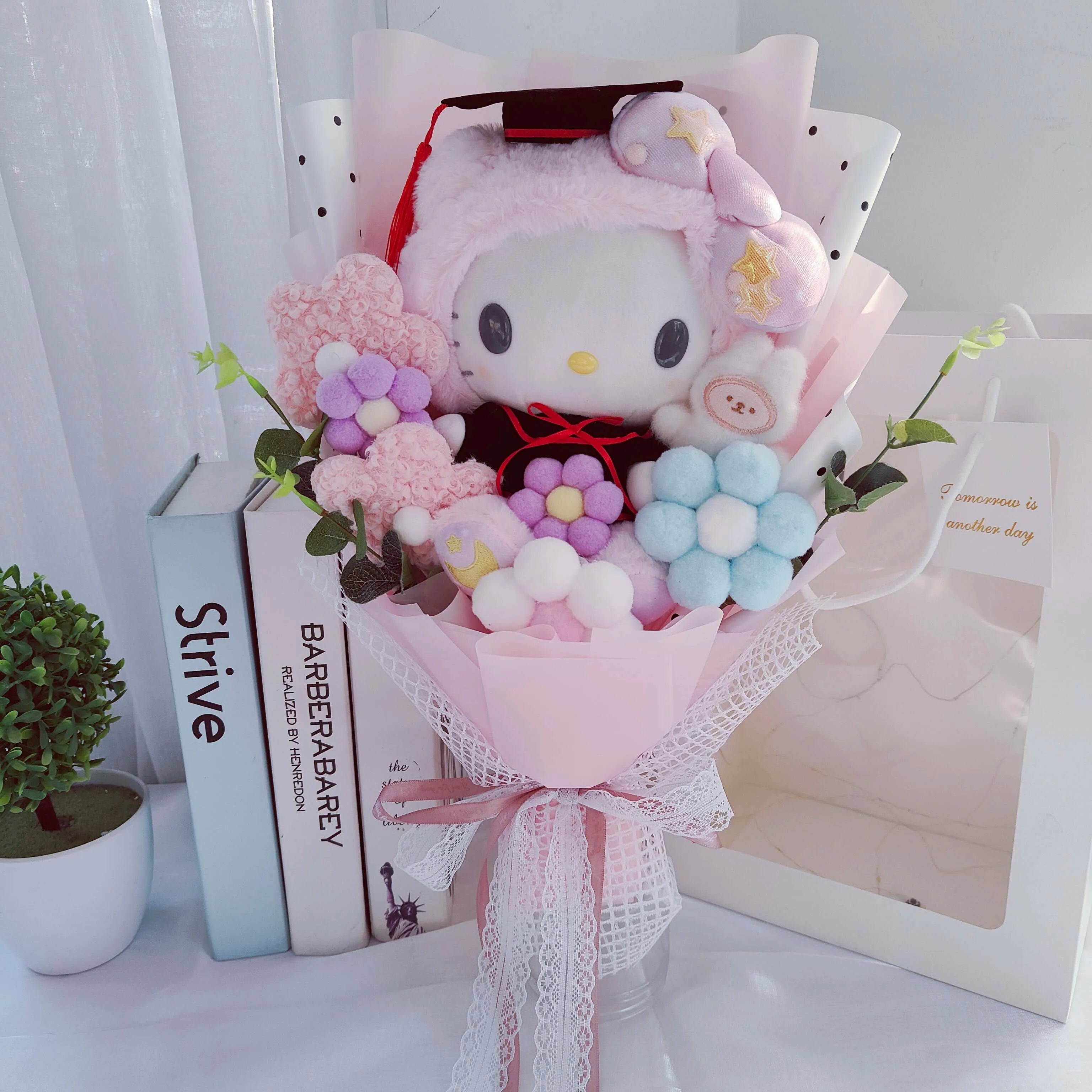 Sanrio Hello Kitty Plush Toy Bouquet Flowers - Tophatter Daily Deals