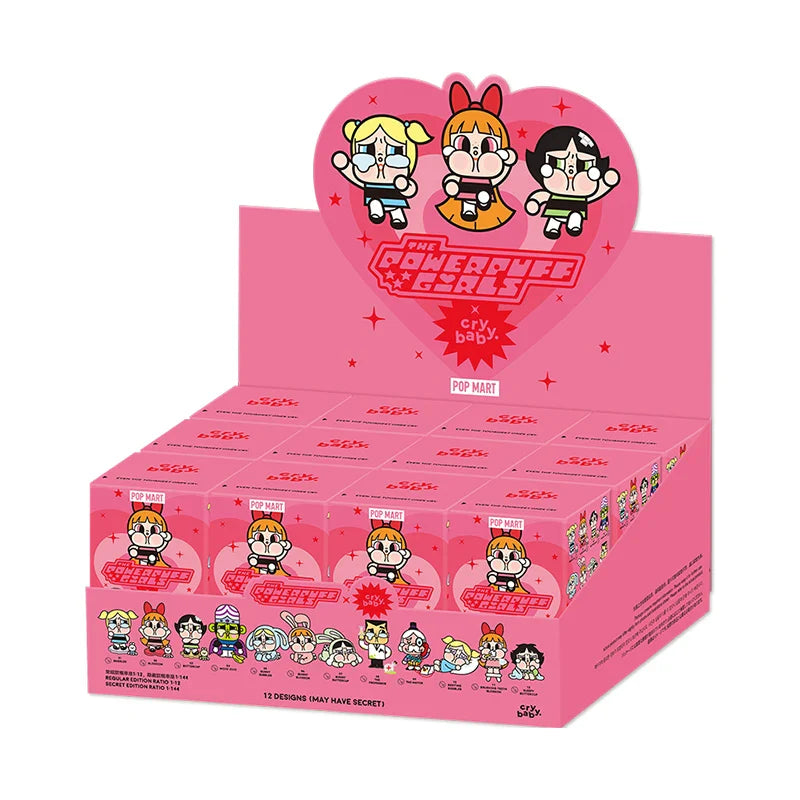 Genuine Pop Mart Crybaby x Powerpuff Girls Series Blind Box Figures by Molly Full Set of 12 Boxes Mythical - Tophatter Daily Deals