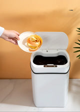 Smart Sensor Trash Can Rectangular Kitchen Bathroom - Tophatter Daily Deals