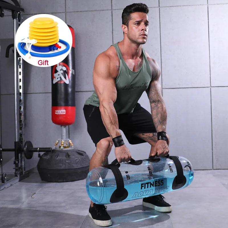 20KG Fitness Aqua Bag Water-Powered Workout Fitness - Tophatter Daily Deals