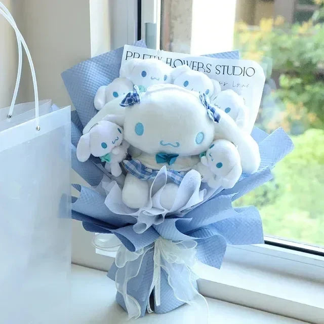 Sanrio Gift Plush Flower Bouquet Cinnamoroll (Aqua) Anime - Tophatter Daily Deals