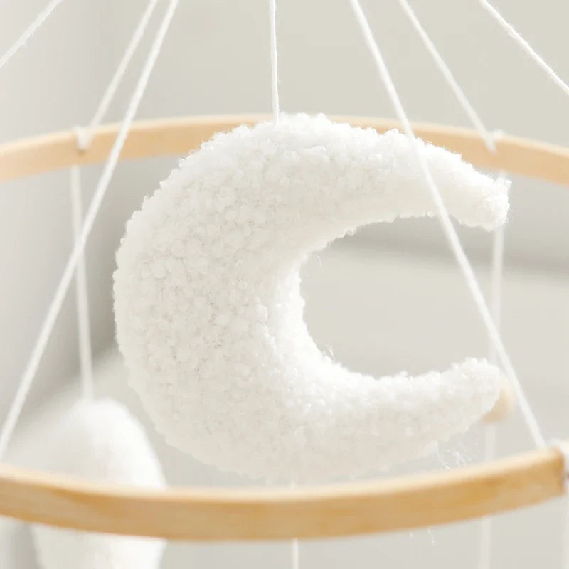 Baby Crib Mobile Wooden Musical Newborn Sensory Toys - Tophatter Daily Deals