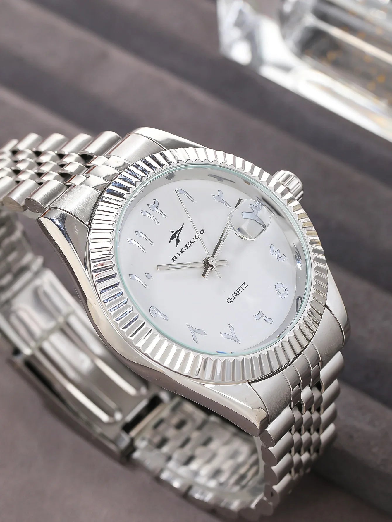 Men's Stainless Steel Date Watch Casual Business Style - Tophatter Daily Deals