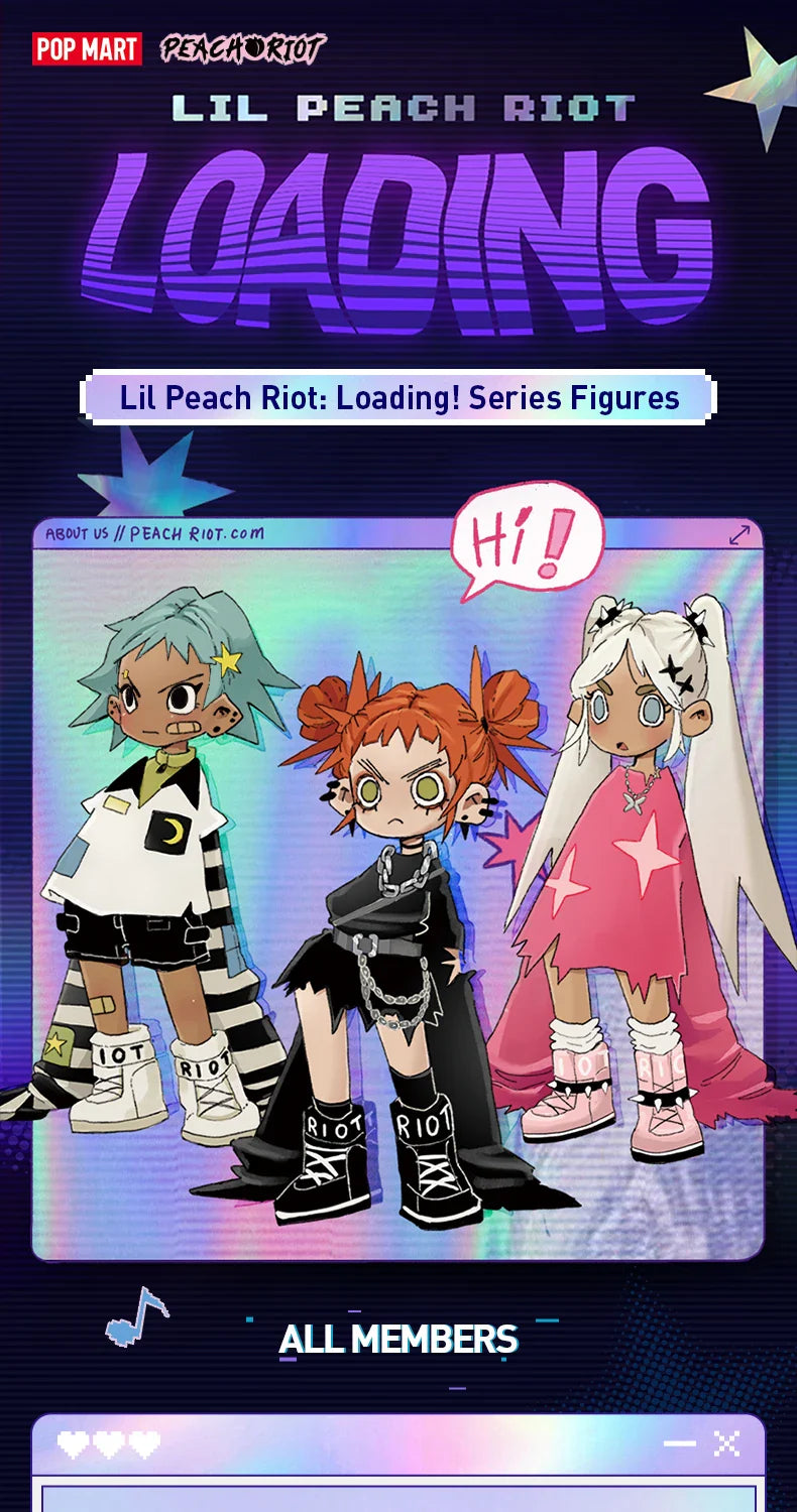 Genuine Pop Mart Lil Peach Riot: Loading! Series Figures Blind Box Outer Space - Tophatter Daily Deals