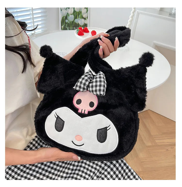 Sanrio Plush Cinnamoroll My Melody Kuromi Tote Shoulder Bag Anime - Tophatter Daily Deals