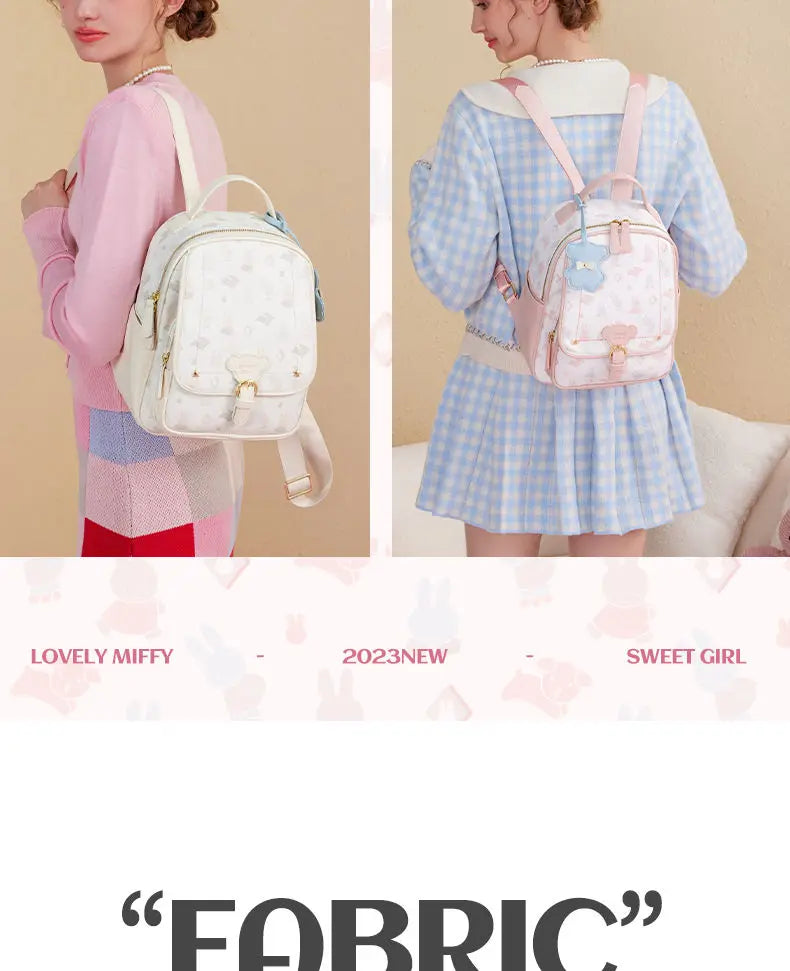 Miffy PU Leather Kawaii Backpack Animals - Tophatter Daily Deals