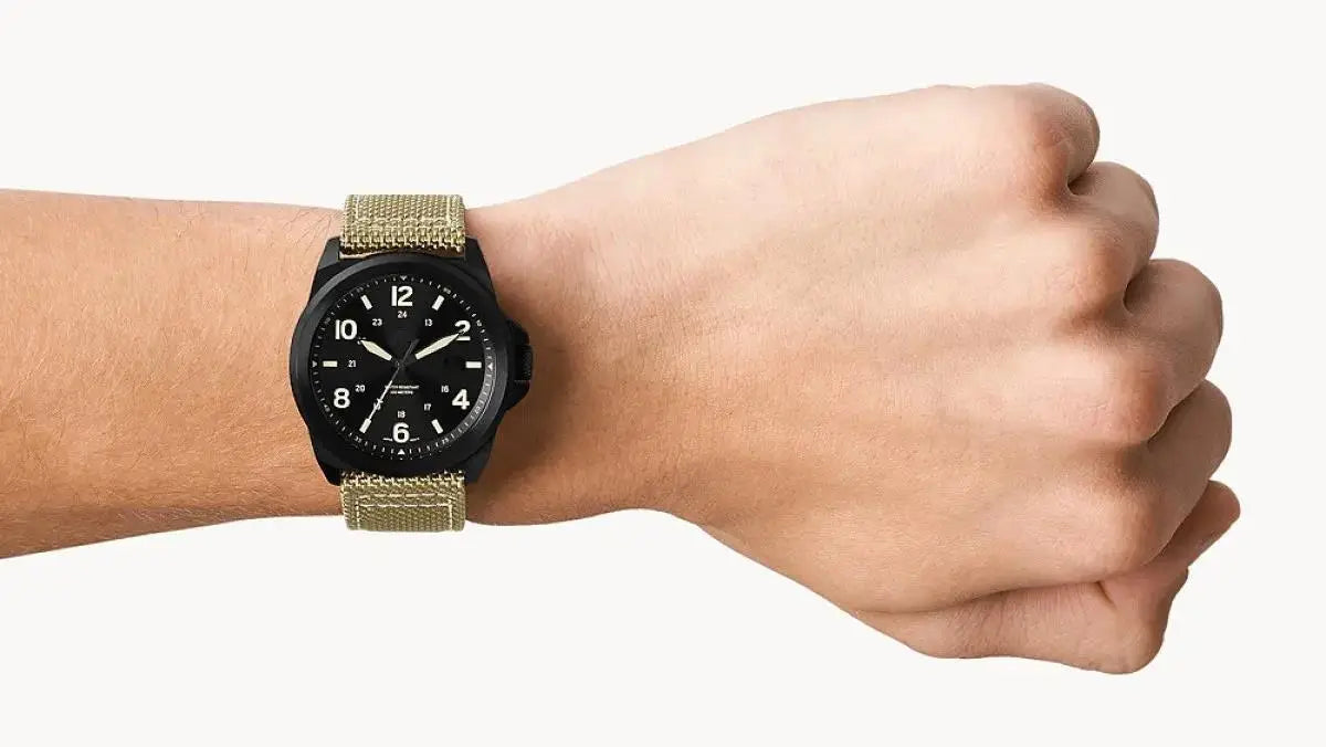 Rugged Field Watch 42mm Fabric Strap Military Analog 30M - Tophatter Daily Deals