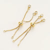 Adjustable Slider Chains For DIY Bracelet Making Accessories 18K - Tophatter Daily Deals