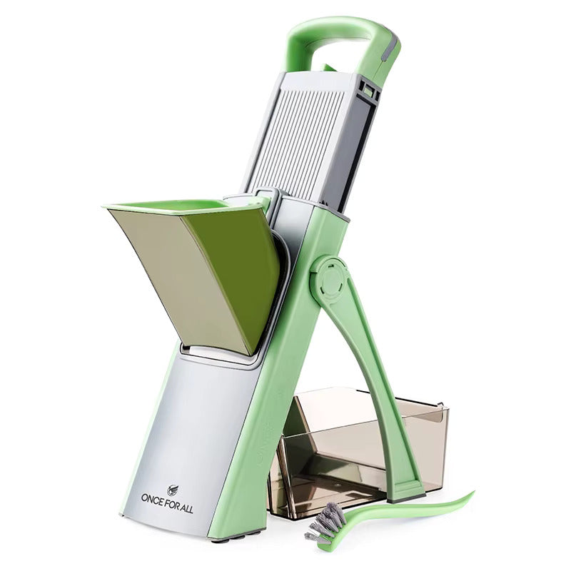 Multifunctional Safe Hand Mandoline Slicer Green Mandoline Slicers - Tophatter Daily Deals