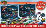 Advent Calendar 24 Alloy Cars Set Christmas Countdown - Tophatter Daily Deals