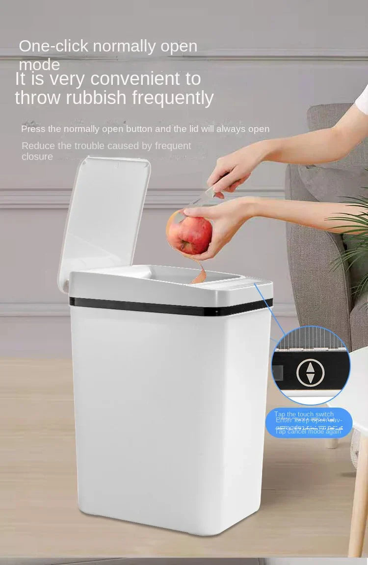 Smart Trash Can Automatic Sensor Bin Touchless Odor Control - Tophatter Daily Deals