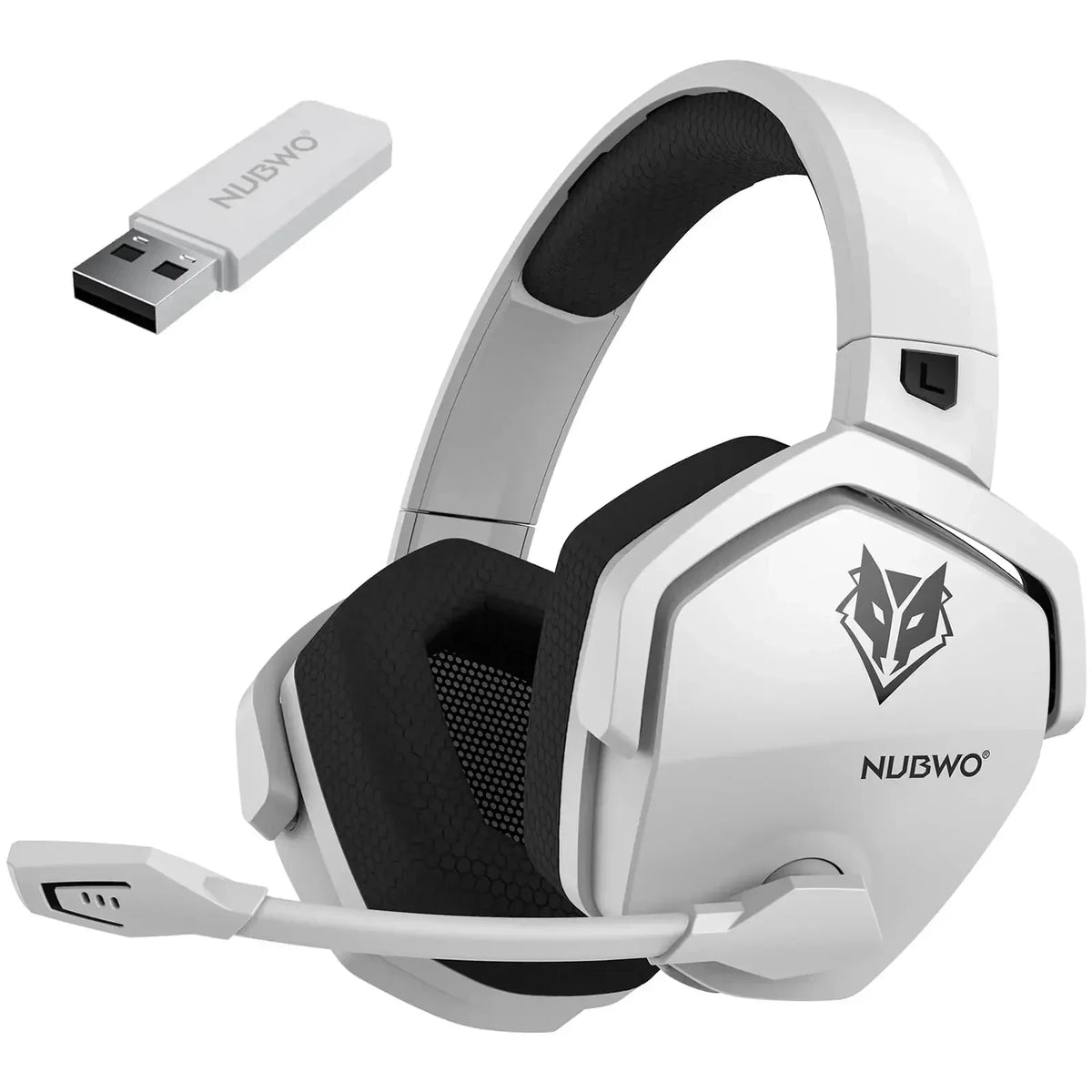Wireless Gaming Headset With Mic Active Noise Cancellation White - Tophatter Daily Deals