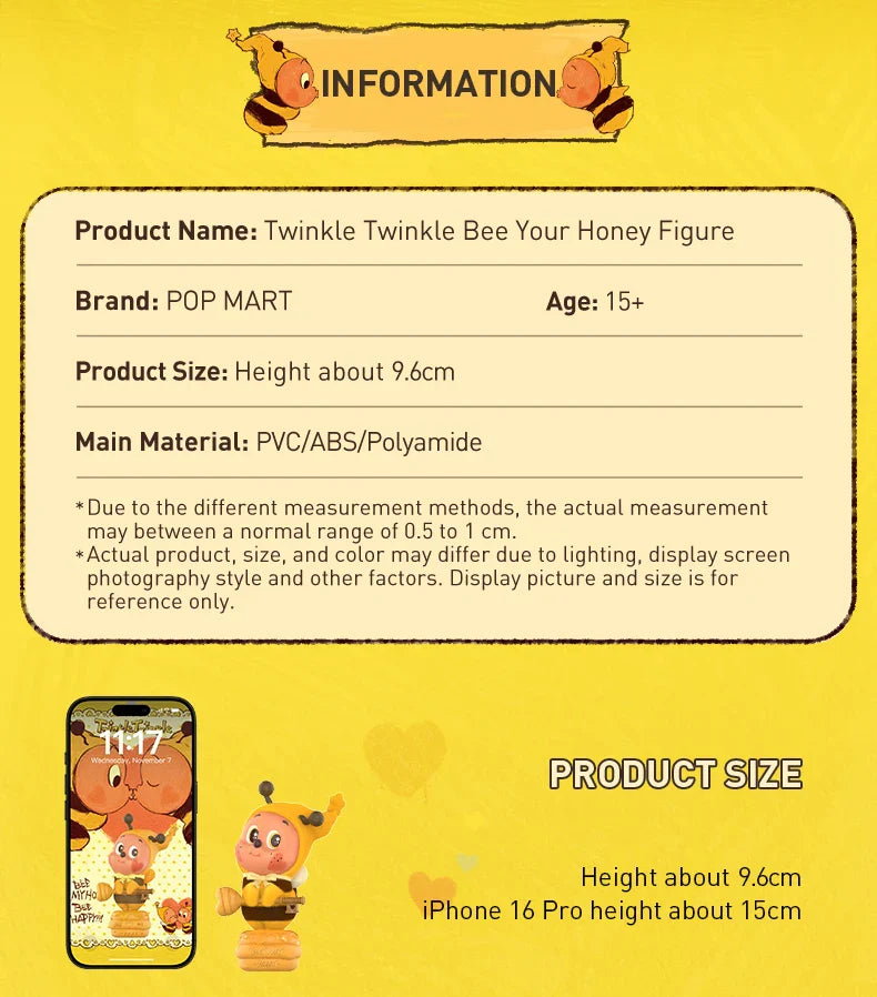 Genuine Pop Mart Twinkle Twinkle Bee Your Honey Figure Animals - Tophatter Daily Deals